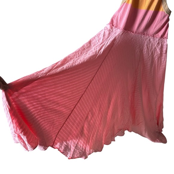NWOT Free People Surf's Up Maxi Dress in Flamingo Pink Small & XS - Picture 4 of 9